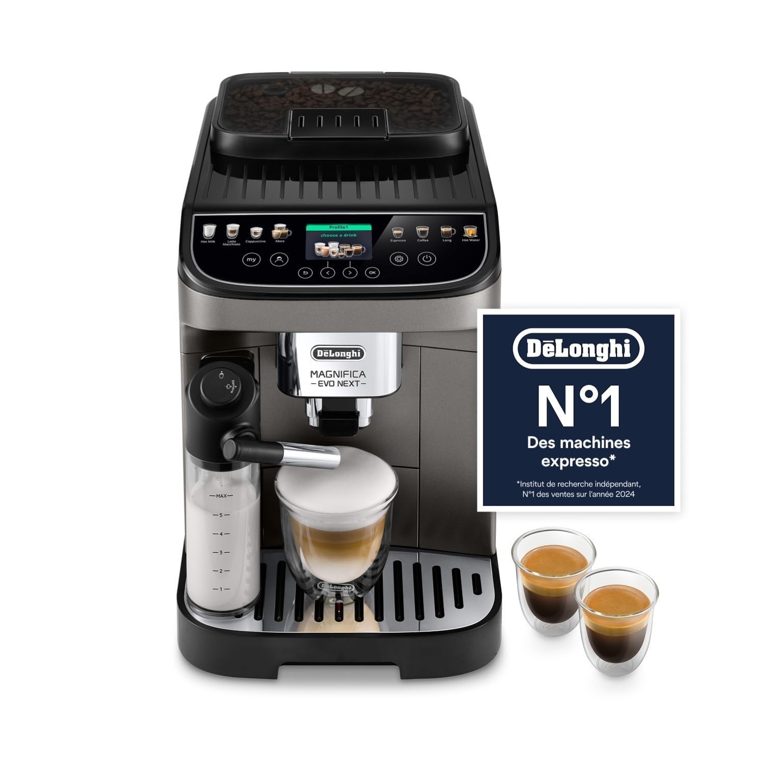 Kaffeko Magnifica Evo Next - Perfetti automatischi Kaffimaschine mit LatteCrema