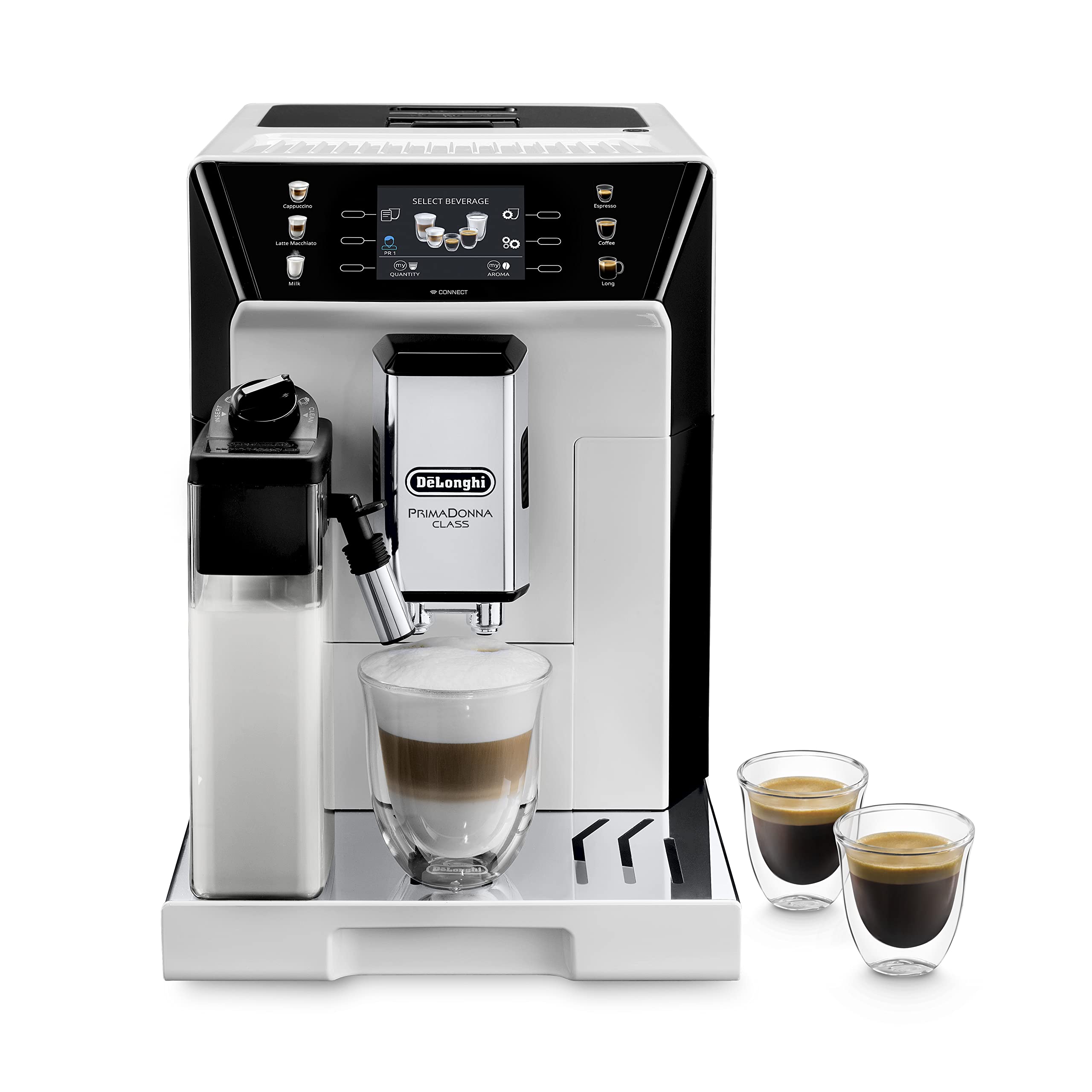 Kaffeko PrimaDonna Class – Kaffeevollautomat für Bohnene, Espresso- und Cappuccino-Maschine, 1450 W, 2 L, Wiss